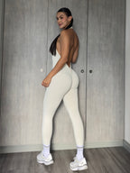 ENTERIZO LARGO HALTER SESGO