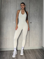 ENTERIZO LARGO HALTER SESGO