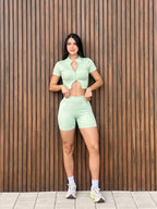 SET SHORT VERDE OLIVA