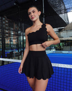 SET FALDA FLOR NEGRA
