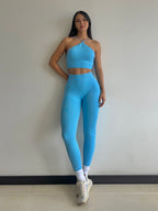 SET LEGGINS AZUL BEBÉ