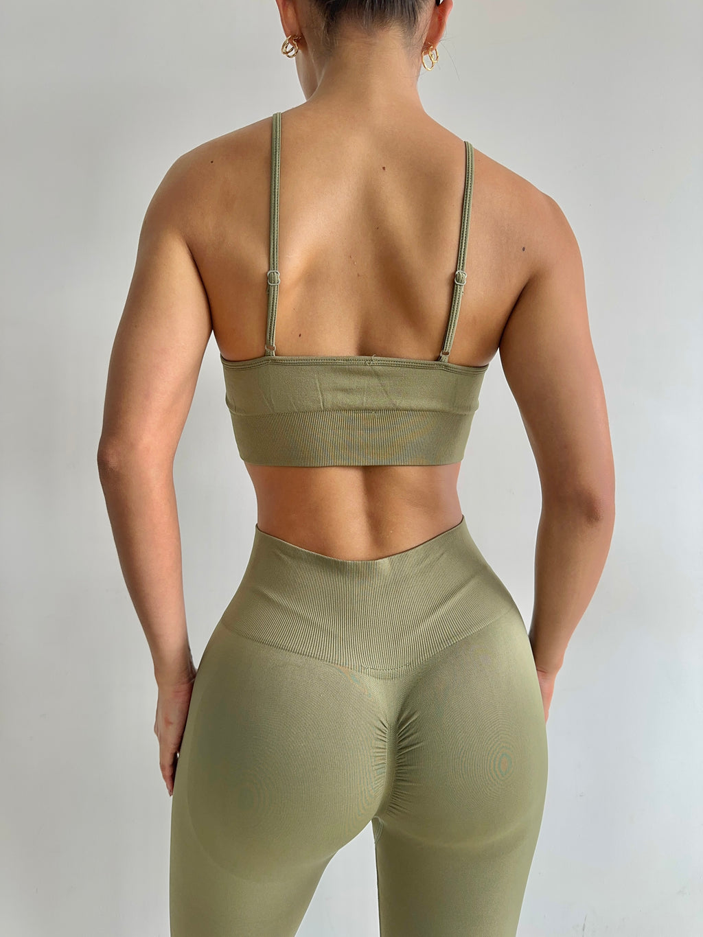 SET LEGGINS VERDE MILITAR