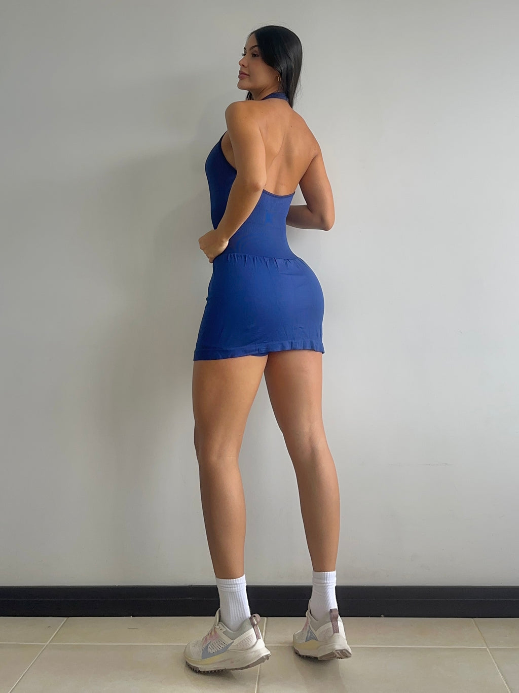 VESTIDO HALTER AZUL NAVY