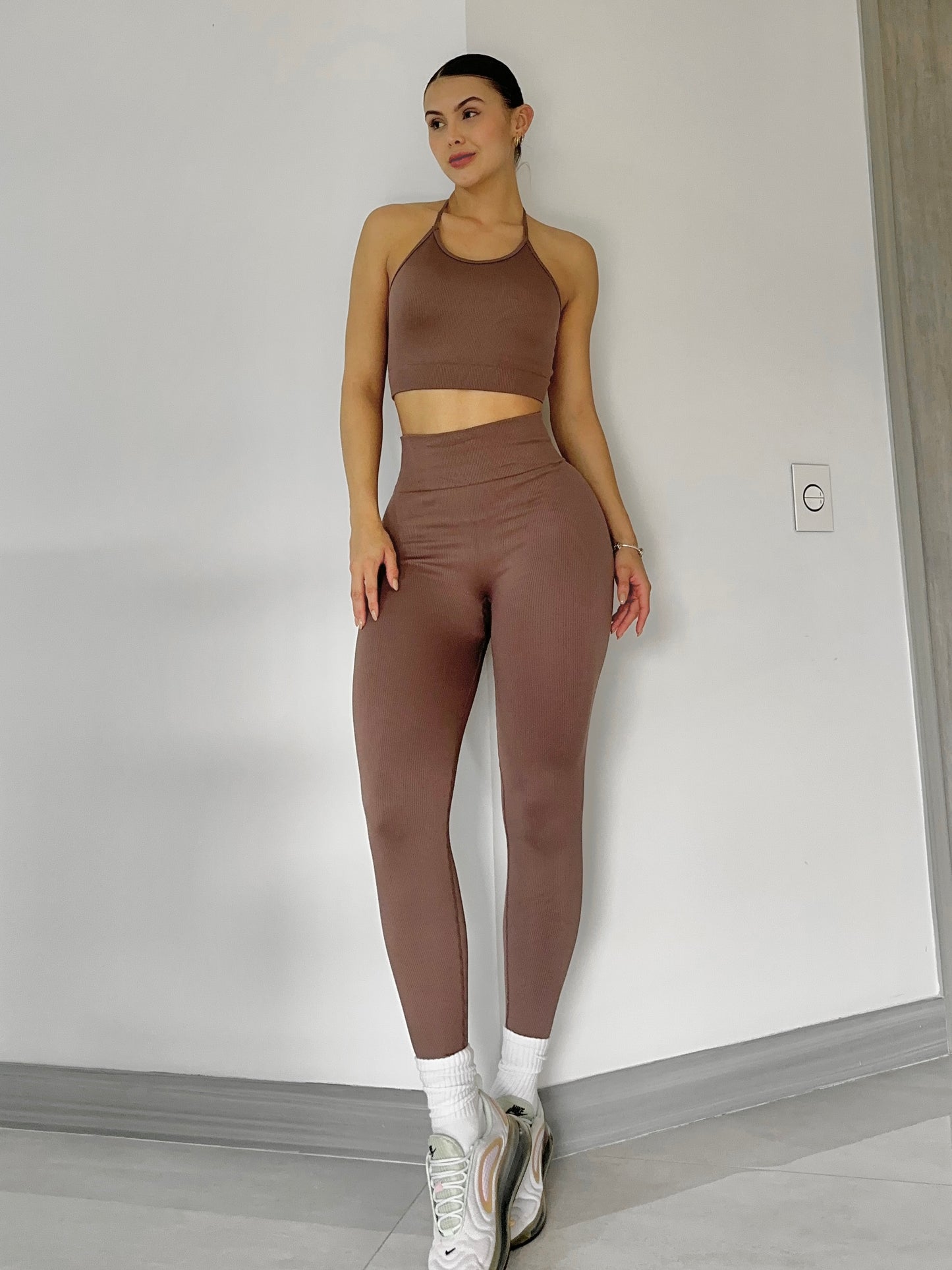 SET LEGGINS CAFÉ