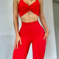 SET LEGGINS ROJO