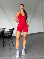 ENTERIZO CORTO TIRAS ATRÁS