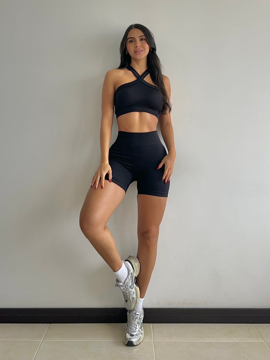 SET SHORT NEGRO