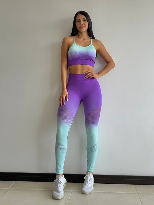 SET LEGGINS DEGRADE PUSH UP