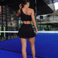 SET FALDA FLOR NEGRA