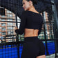 SET SHORT MANGA LARGA NEGRO