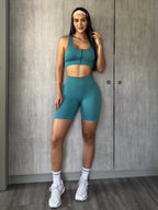 SET SHORT AZUL ESMERALDA